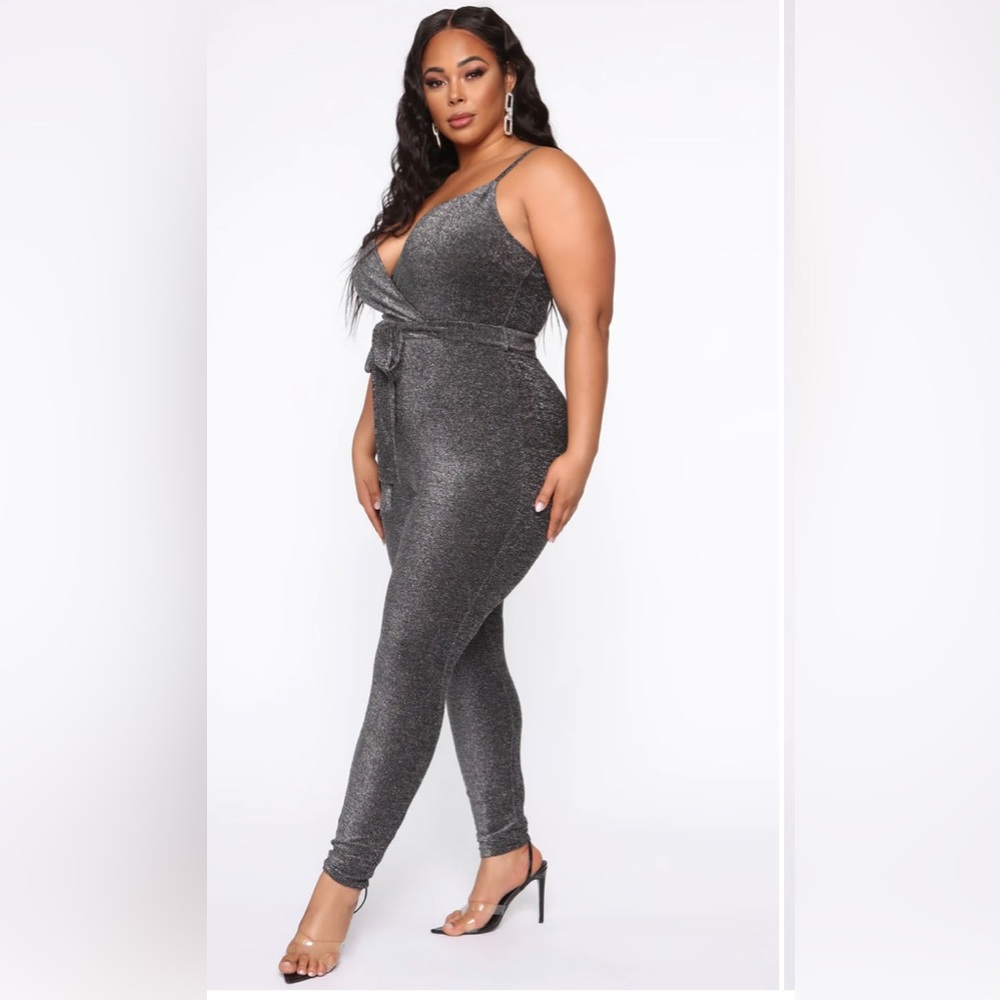 Brand New Metallic Jumpsuit
